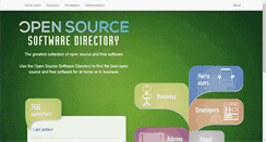 Desktop Screenshot of opensourcesoftwaredirectory.com