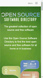 Mobile Screenshot of opensourcesoftwaredirectory.com