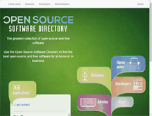 Tablet Screenshot of opensourcesoftwaredirectory.com